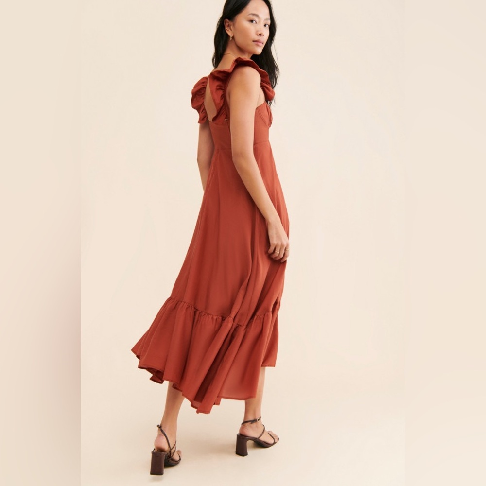 Farm Rio Ruffle Strap Maxi Dress - Picture 2 of 8